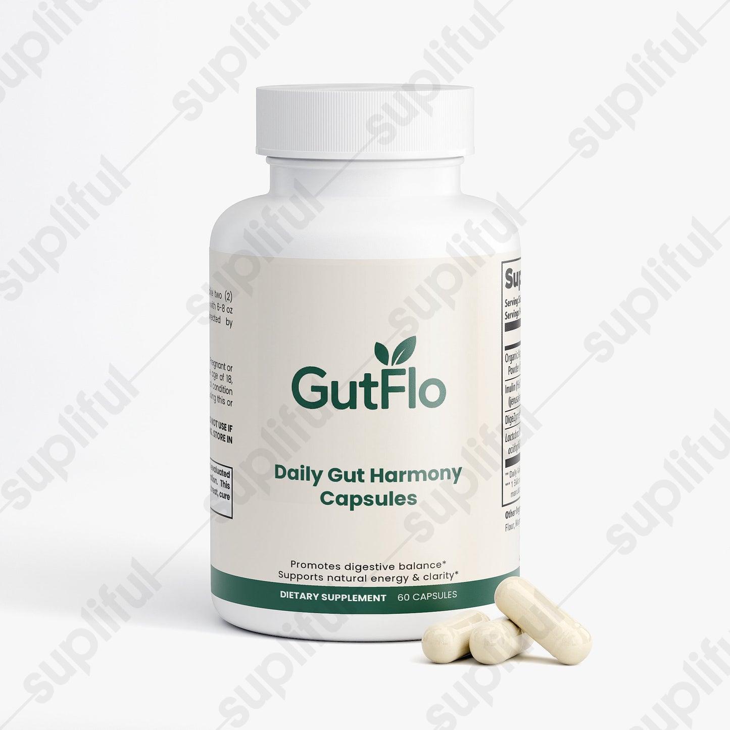 GutFlo Daily Gut Health Capsules (6 bottles)