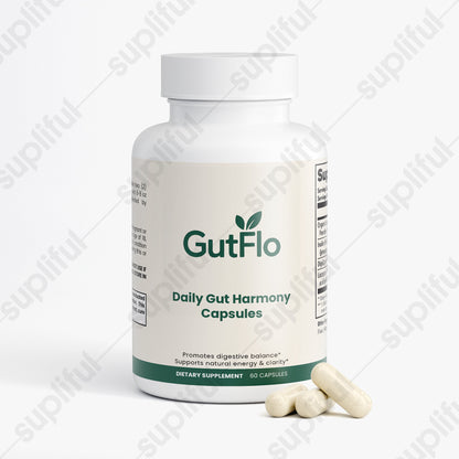 GutFlo Daily Gut Health Capsules (3 bottles)